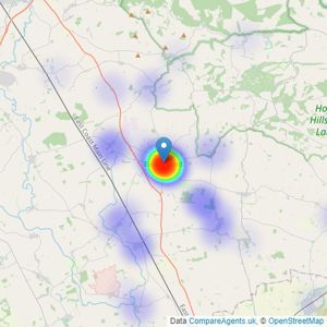 Emsley Mavor - Easingwold listings heatmap