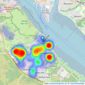 Enfields - Hythe listings heatmap