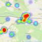 English Homes - Langport listings heatmap