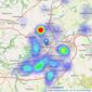 Entwistle Green - Blackburn listings heatmap