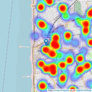 Entwistle Green - Blackpool listings heatmap