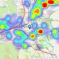 Entwistle Green - Burnley listings heatmap