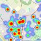 Entwistle Green - Crosby listings heatmap