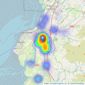 Entwistle Green - Lancaster listings heatmap