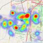 Entwistle Green - Leyland listings heatmap