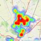 Entwistle Green - Maghull listings heatmap