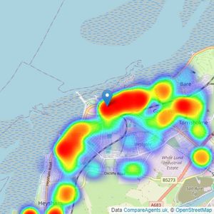 Entwistle Green - Morecambe listings heatmap