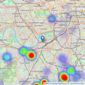 EO ESTATE AGENTS - South London listings heatmap