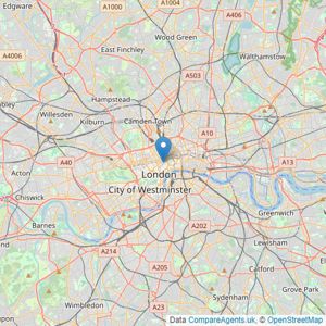 Ervins Estate Agents - London listings heatmap