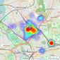 Estates East - Leyton and Leytonstone listings heatmap