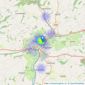 Evans Bros - Carmarthen listings heatmap