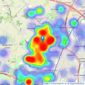 Evans Estate Agents Coventry Limited - Coventry listings heatmap