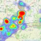 EweMove - Basingstoke listings heatmap