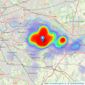 EweMove - Bexleyheath listings heatmap