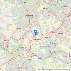 EweMove - Covering North West England listings heatmap