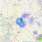 EweMove - Leicestershire listings heatmap