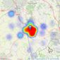 EweMove - Leighton Buzzard listings heatmap