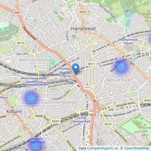 Excel Property Services - London listings heatmap