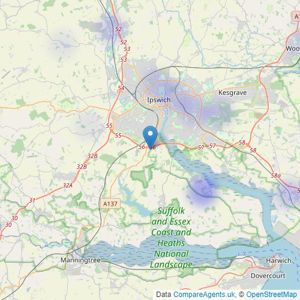 Exquisite Home - Wherstead listings heatmap