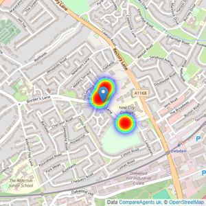 Fairview New Homes listings heatmap