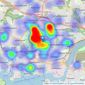 Falcon Properties - Plymouth listings heatmap