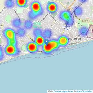 Farndell Estate Agents - Bognor Regis listings heatmap