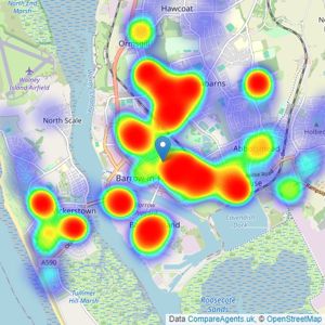 Farrell Heyworth - Barrow in Furness listings heatmap