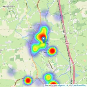 Farrell Heyworth - Garstang listings heatmap