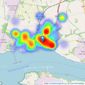 FBM - Milford Haven listings heatmap