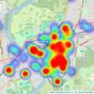 Featherstone Leigh - Richmond - Sales listings heatmap