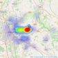 Feeney Estate Agents - Werrington listings heatmap