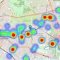 Felicity J Lord - Blackheath Village listings heatmap