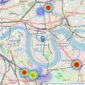 Felicity J Lord Land New Homes - Canary Wharf listings heatmap