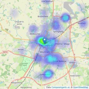 Fenn Wright - Chelmsford listings heatmap