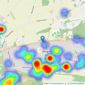 Fenn Wright - Kesgrave listings heatmap