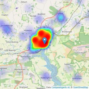 Fenn Wright - Woodbridge listings heatmap