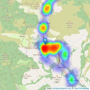 Ferriers Estate Agents - Maesteg listings heatmap