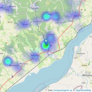 Ferrino & Partners - Lydney listings heatmap