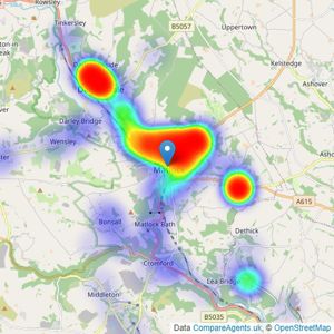 Fidler Taylor - Matlock listings heatmap