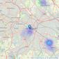 Fine & Country - Birmingham listings heatmap