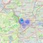 Fine & Country - Clifton listings heatmap