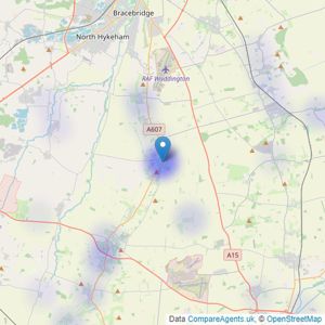 Fine & Country - Lincolnshire listings heatmap