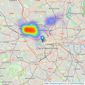 Fine & Country - Park Lane listings heatmap