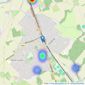 Fine & Country - Radlett listings heatmap