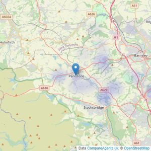 Fine & Country - Sheffield listings heatmap