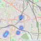 Fine & Country - South East London listings heatmap