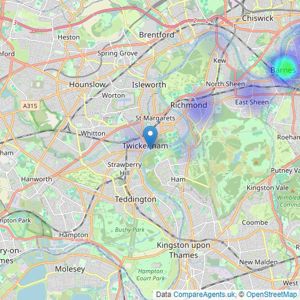 Fine & Country - Surrey listings heatmap