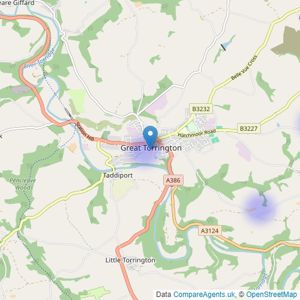 Fine & Country - Torrington listings heatmap