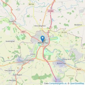 Fine & Country - Wetherby listings heatmap