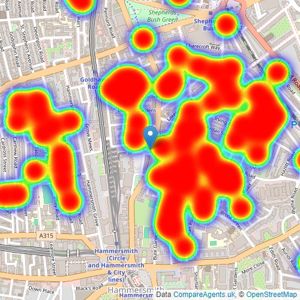 Finlay Brewer - London W6 listings heatmap